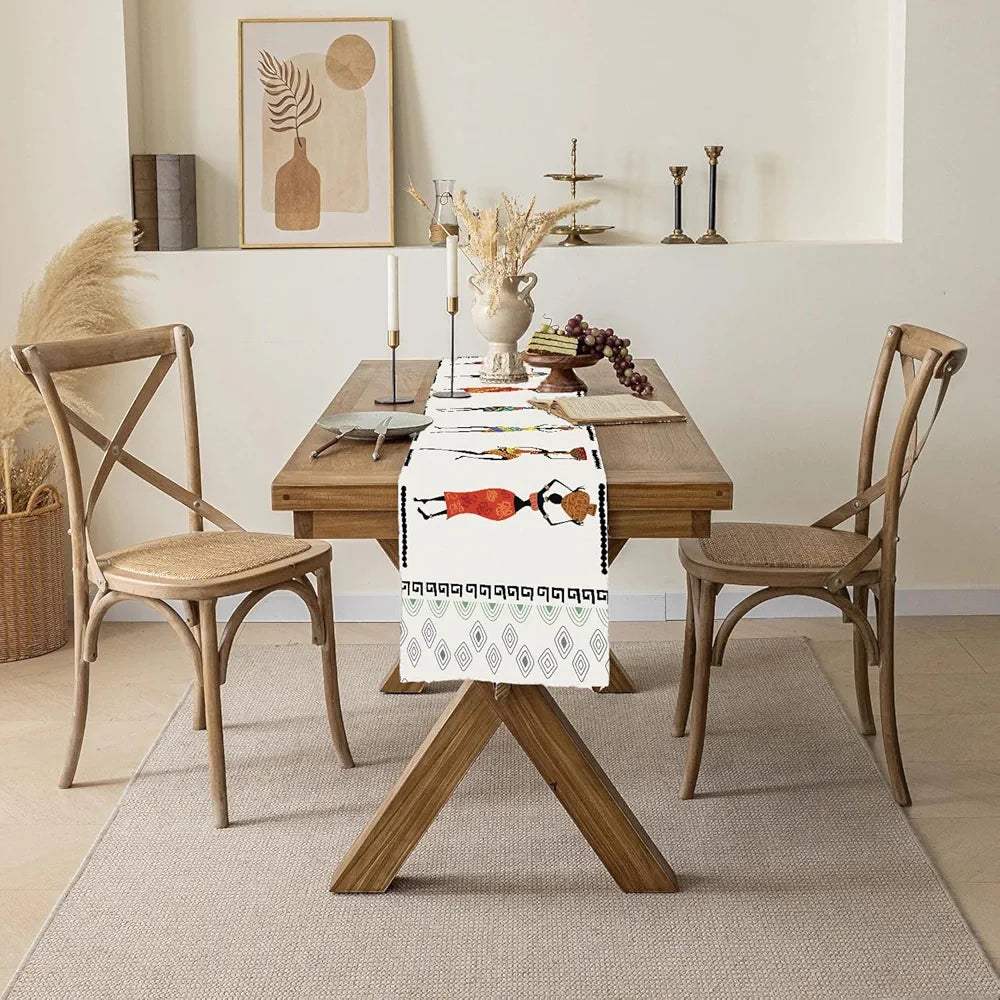 Ishro Home Premium Table Runner – Soft European-Standard Fabric, Elegant Soft Feel, Machine Washable, Timeless Design |